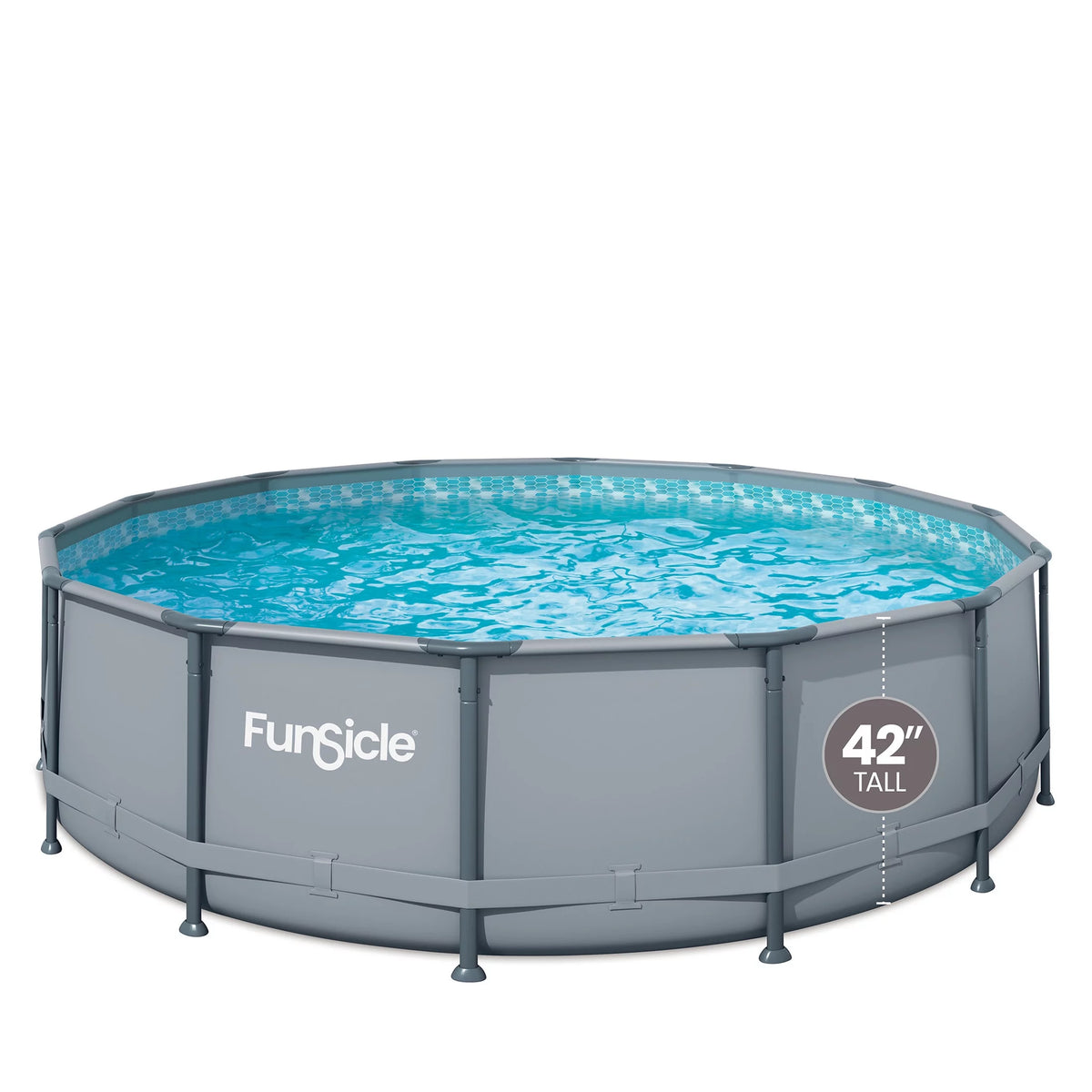 14 ft Round Metal Frame Above Ground Swimming Pool K87167