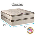 Twin 11 In Innerspring PillowTop Mattress Set with Cover Protector U973