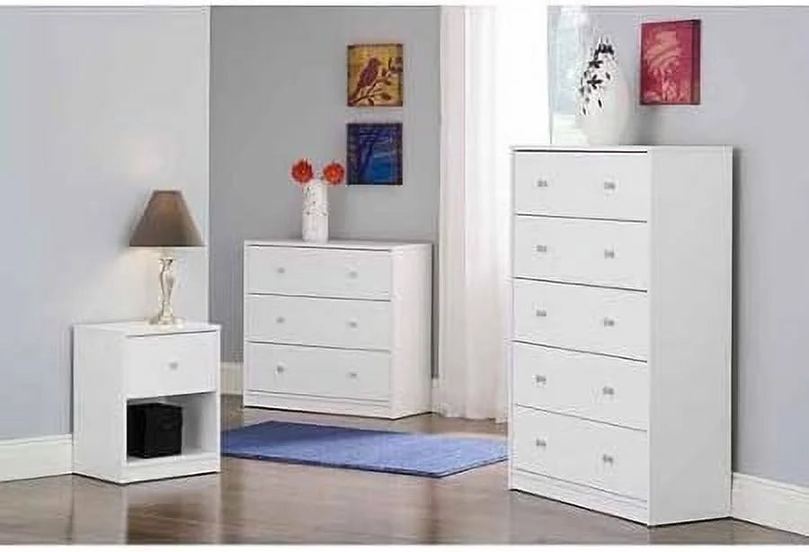 White 5-Drawer Dresser F7411