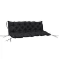 Black 3 Seater Outdoor Bench Swing Chair Replacement Cushions F636768