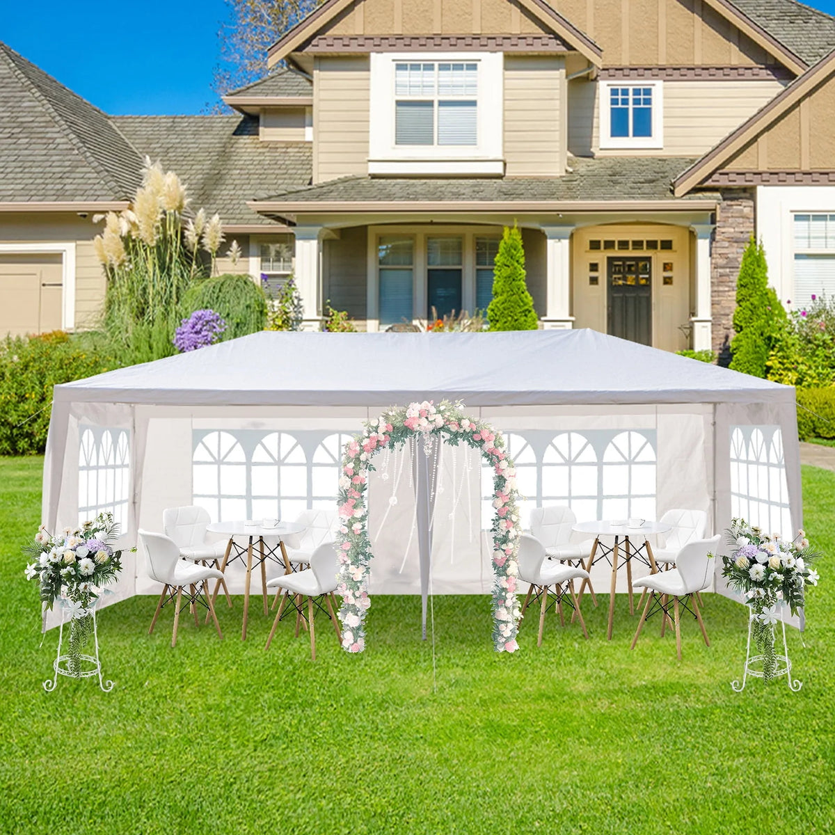 10'x 20' White Party Tent with Sides A933088