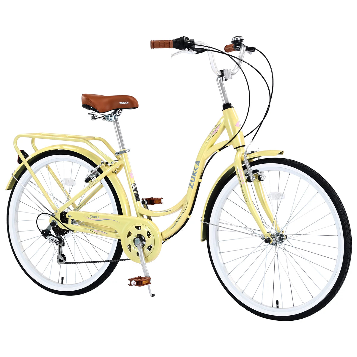 26-Inch 7-Speed Steel Frame Beach Cruiser Bike L9916