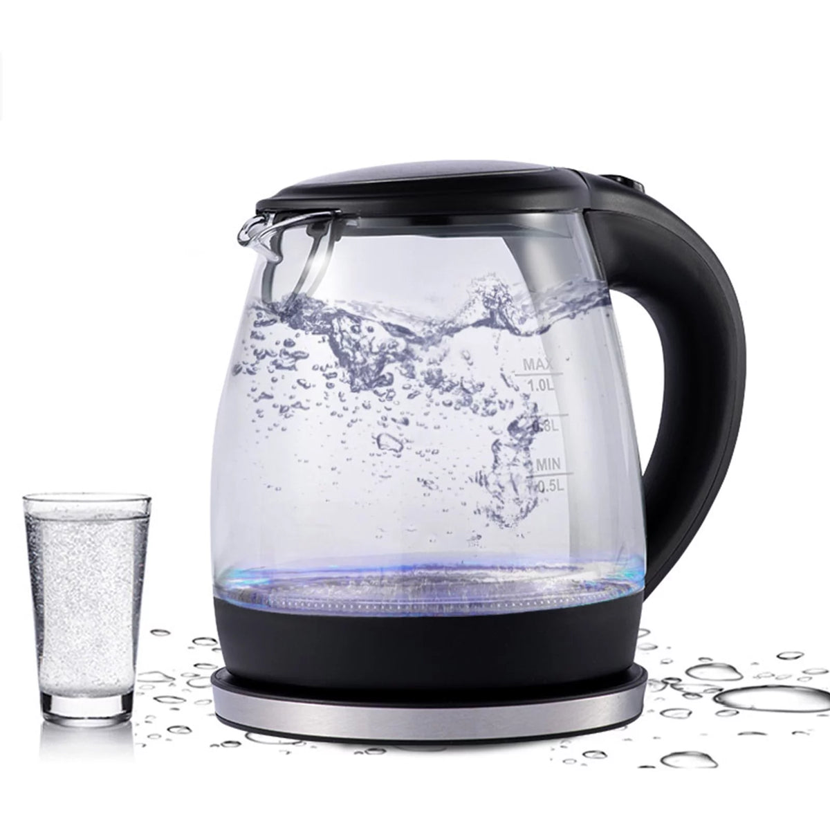 1000W High Borosilicate Glass Electric Kettle U876126