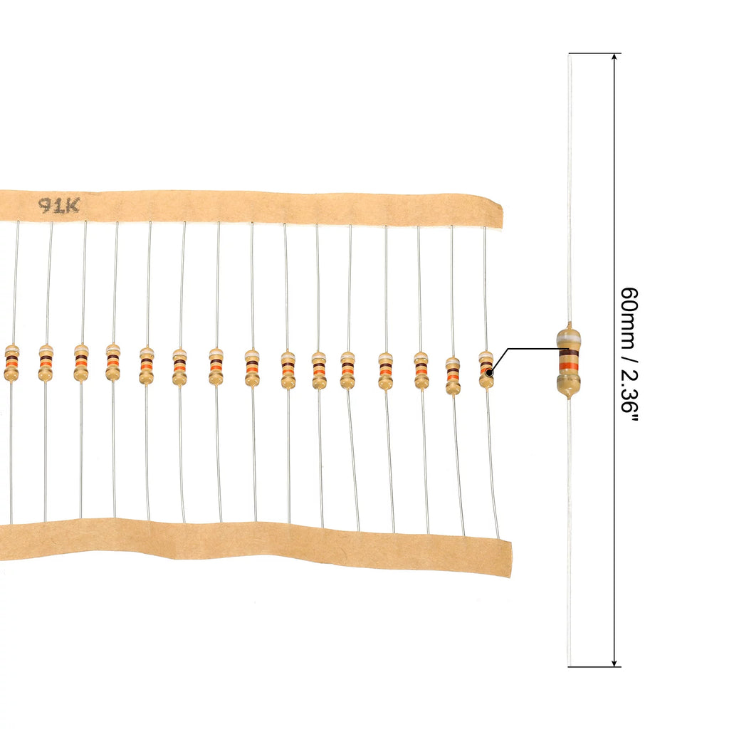 1/4W 5% Carbon Film Resistor Assortment 2000 Pack K249