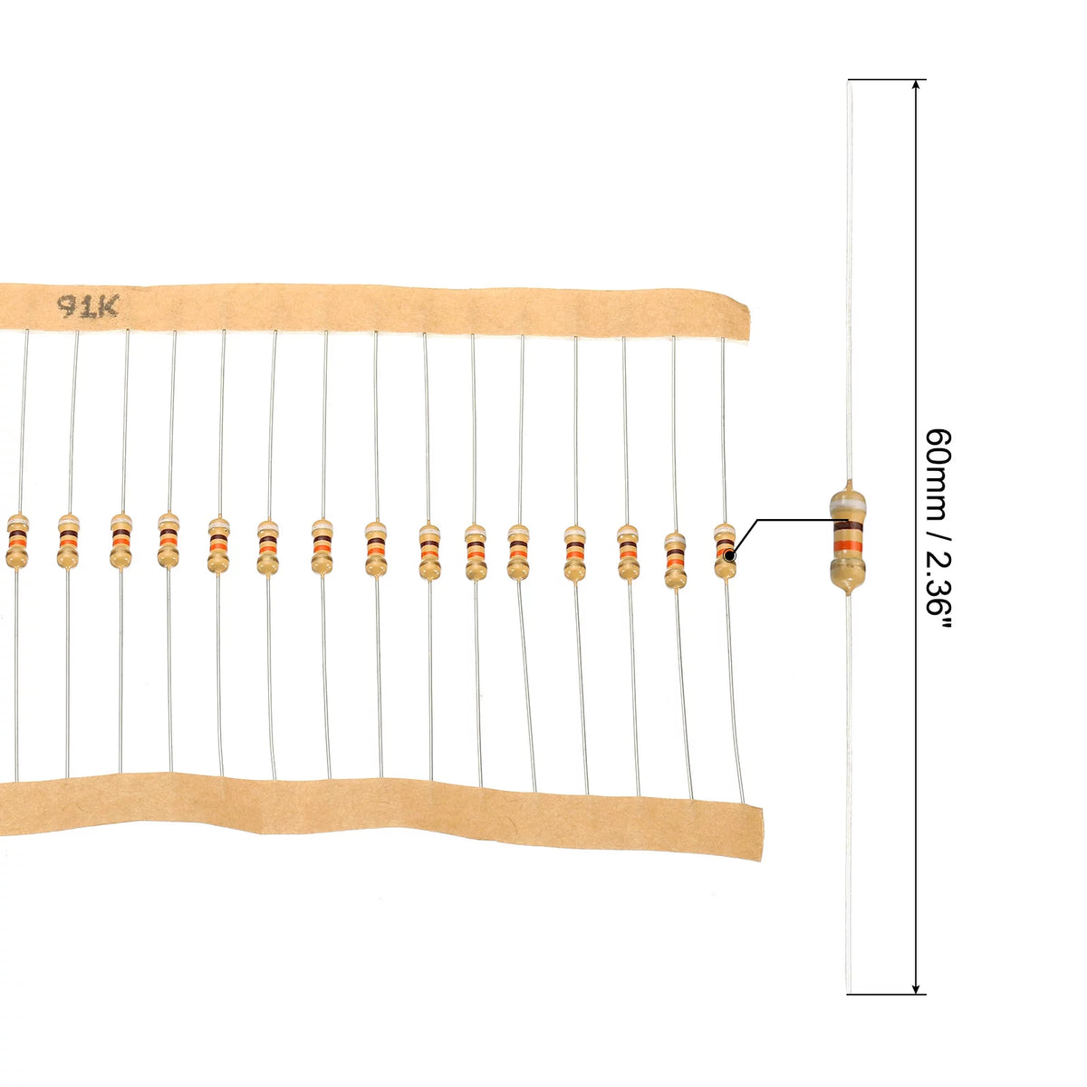 1/4W 5% Carbon Film Resistor Assortment 2000 Pack K249