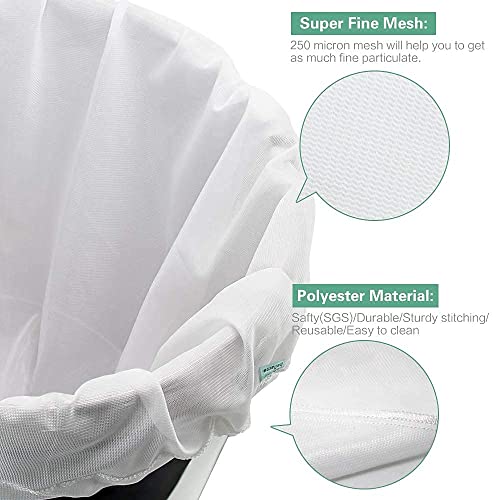 Extra Large Reusable 2 Pack 250 Micron Fine Mesh Brew Bag K665