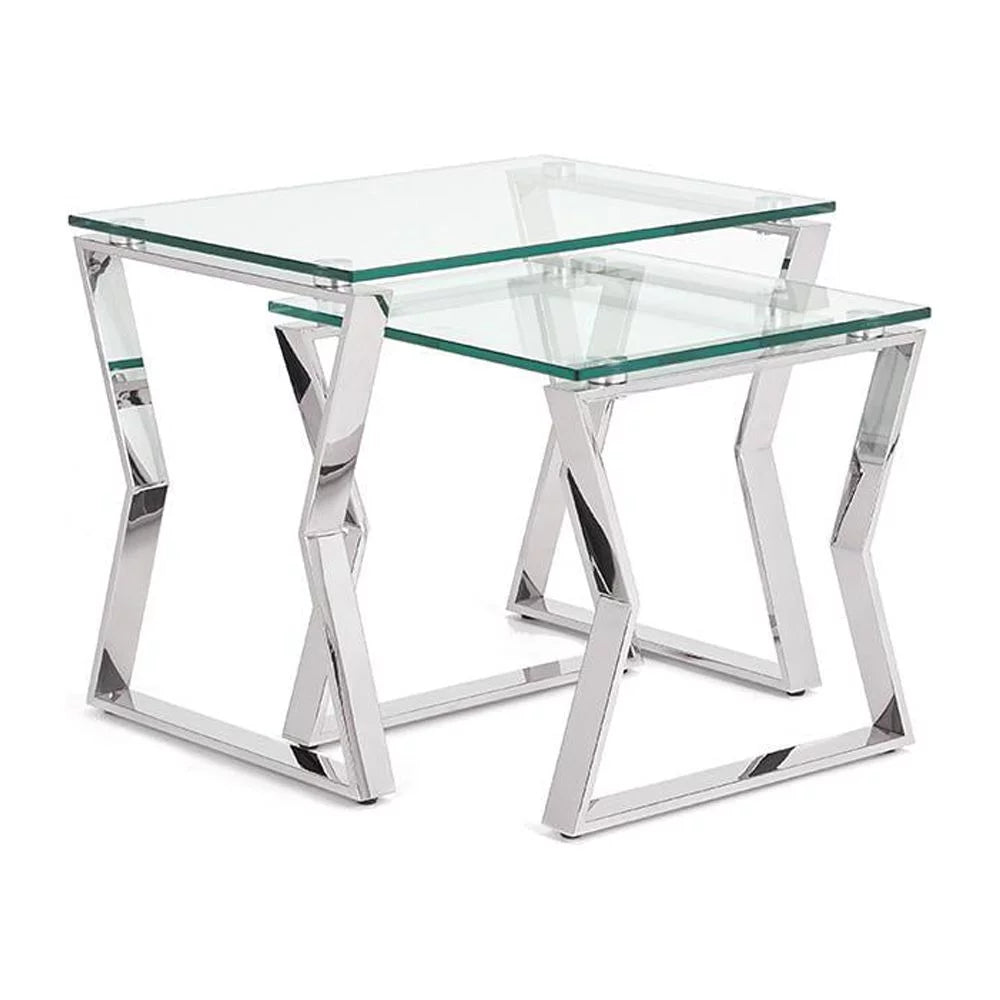 Silver Nesting End Table Set of 2 I316740