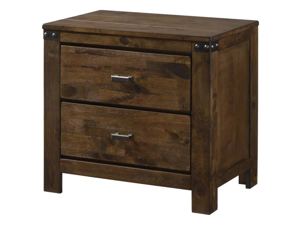 6pc Queen Size Wooden Bedroom Set E351