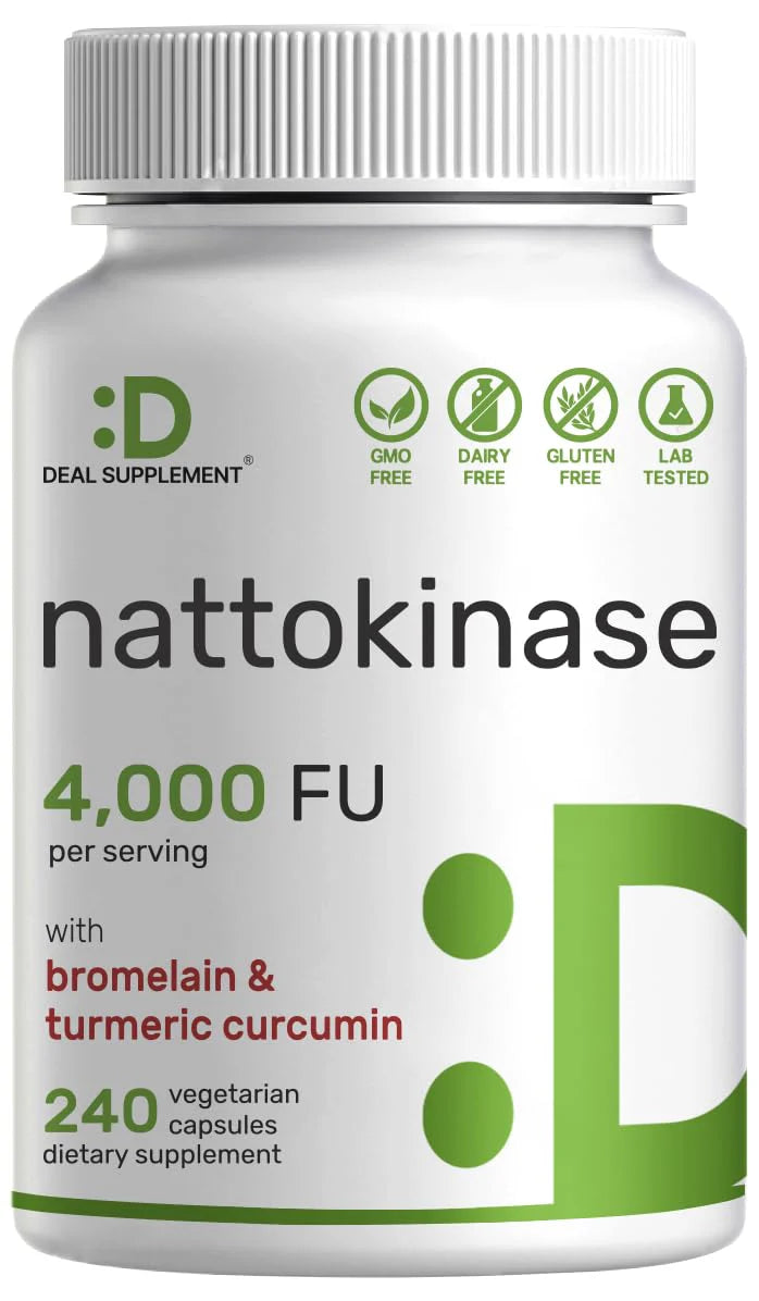 Nattokinase Complex Supplement C 240 Veggie Capsules L37383