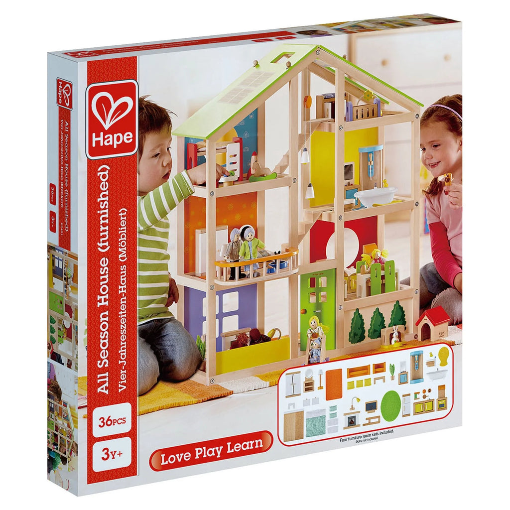 Wooden Furnished Dollhouse Playset F973234