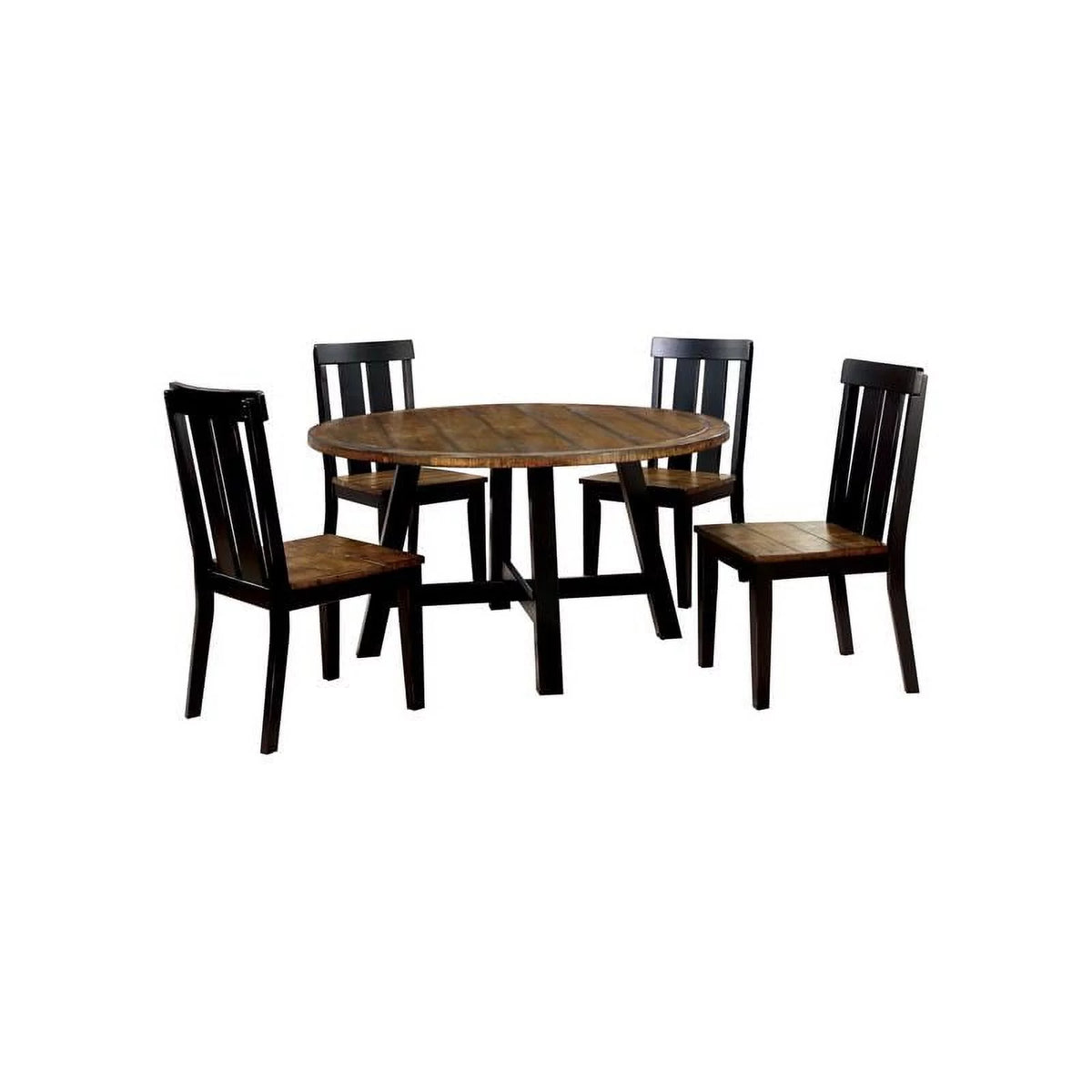 Black Wood Dining Chair Set of 2 M3814