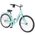 Green Carbon Steel Beach Cruiser Bike B778