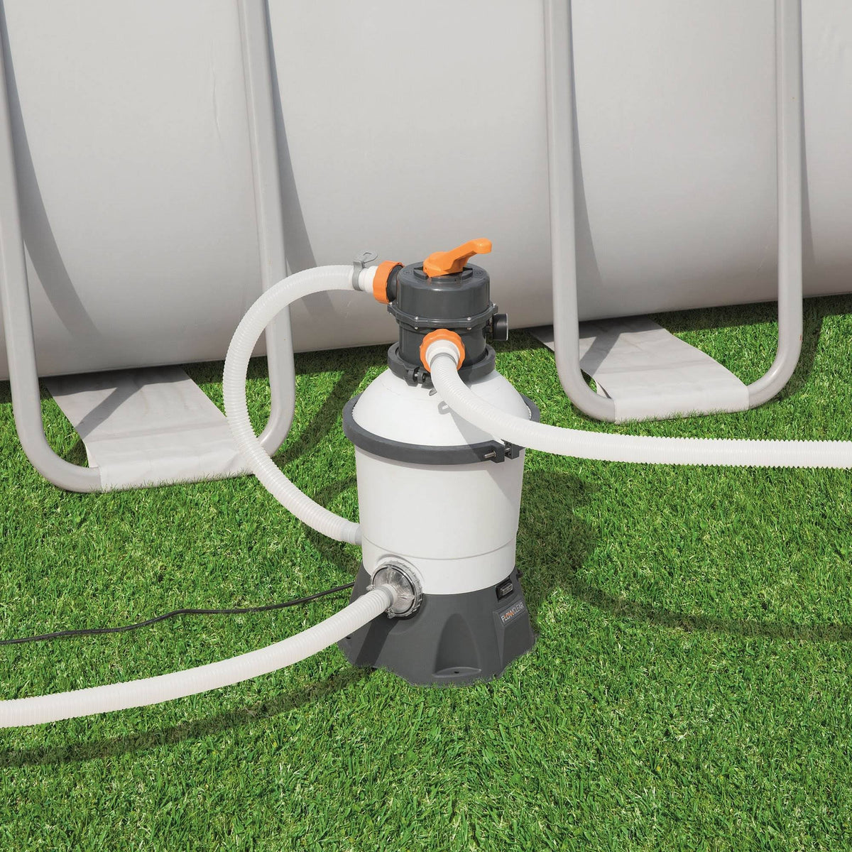 1000 GPH Silica & Sand Swimming Pool Filter Pump Gray D778