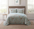 Bedford Blue Full / Queen Quilt Set O410