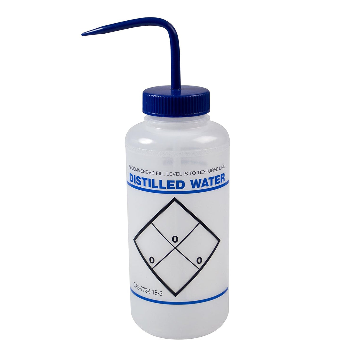 1000ml Polyethylene Wash Bottles with Blue Cap Pack of 6 Z743