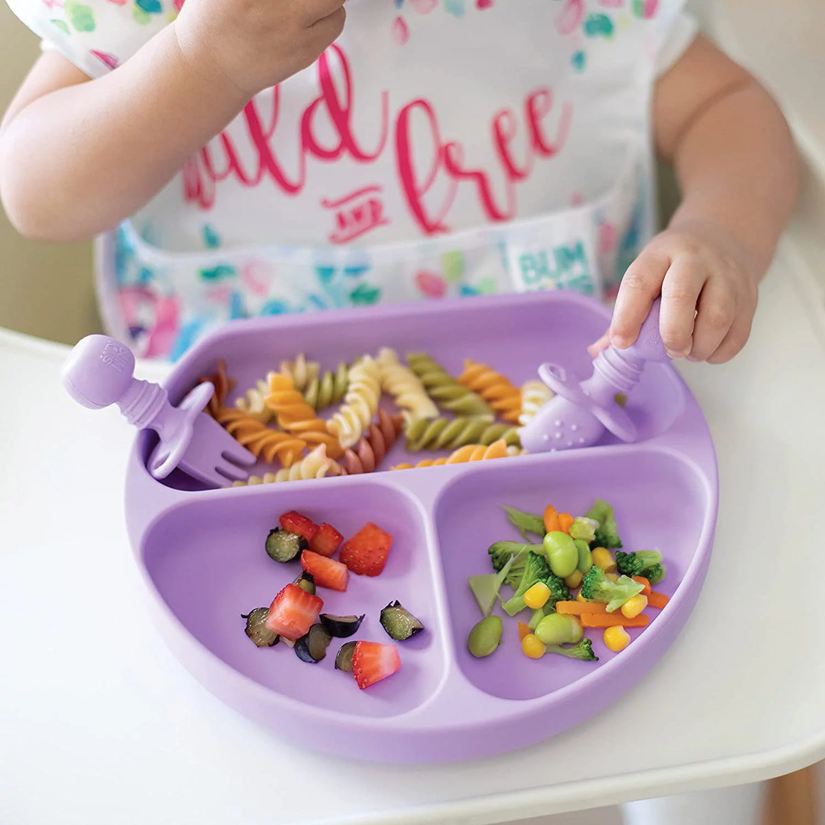 Silicone Suction Divided Plate for Baby and Toddler, BPA Free A289