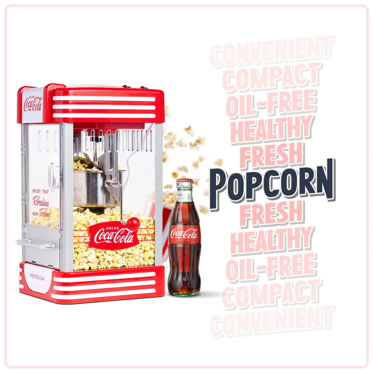 Red 2.5 oz Kettle Popcorn Maker T3825