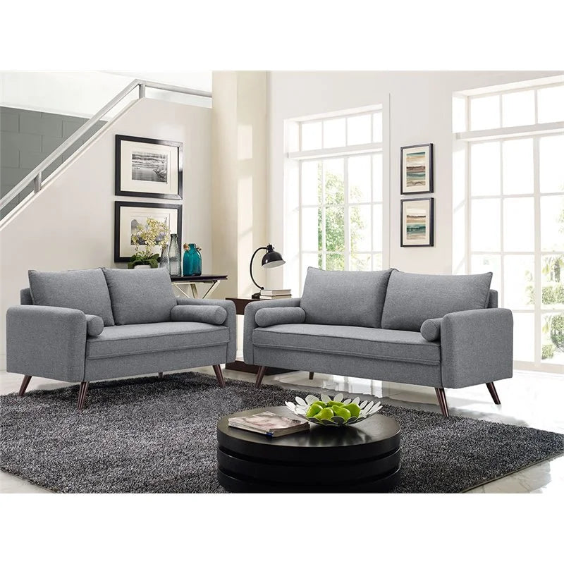 Gray Upholstered Sofa X7365