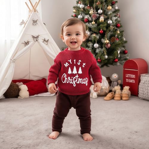 Newborn Christmas Knit Sweater H46109