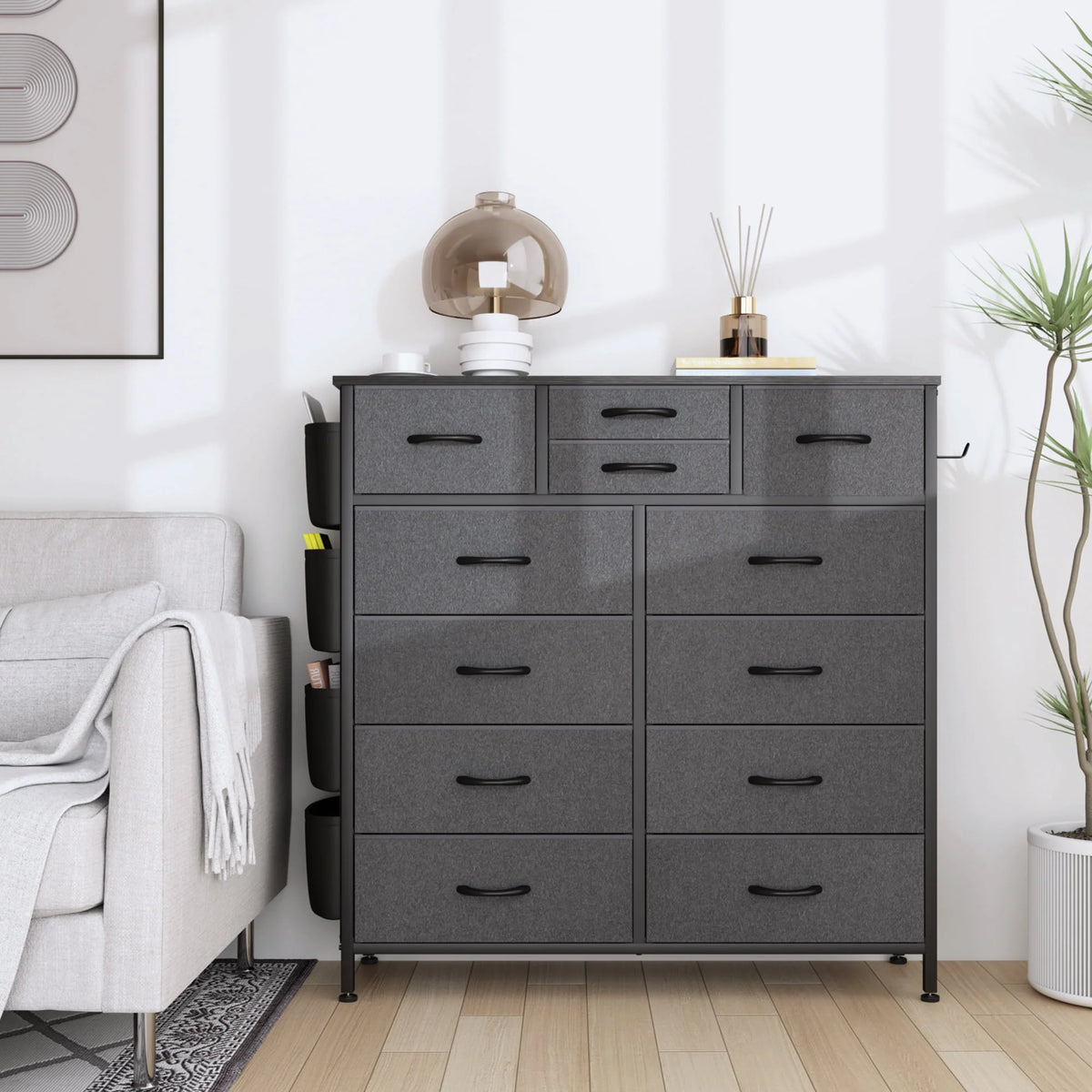 12 Drawer Fabric Dresser I30035
