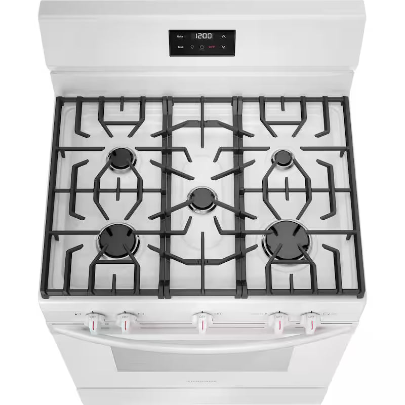 5 Burner Freestanding Gas Range in White W70847