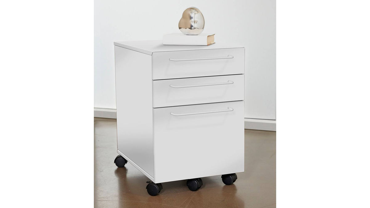 White 3-Drawer File Cabinet W68491