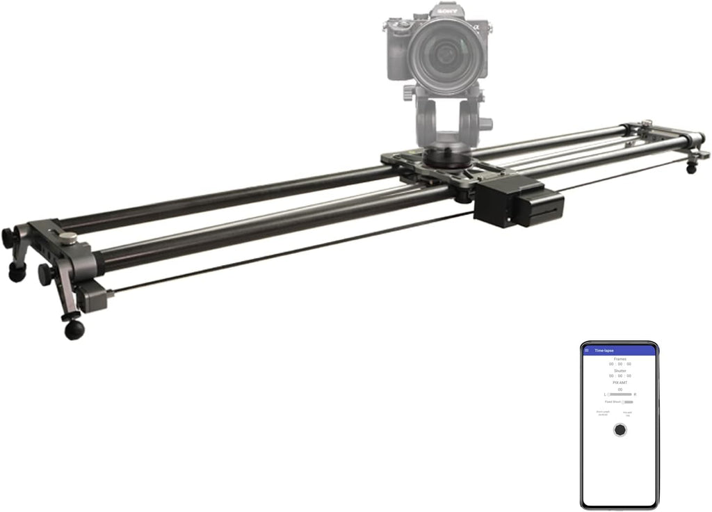 Motorized Camera Slider with App Control, 48'' Carbon Fiber Rail R836420