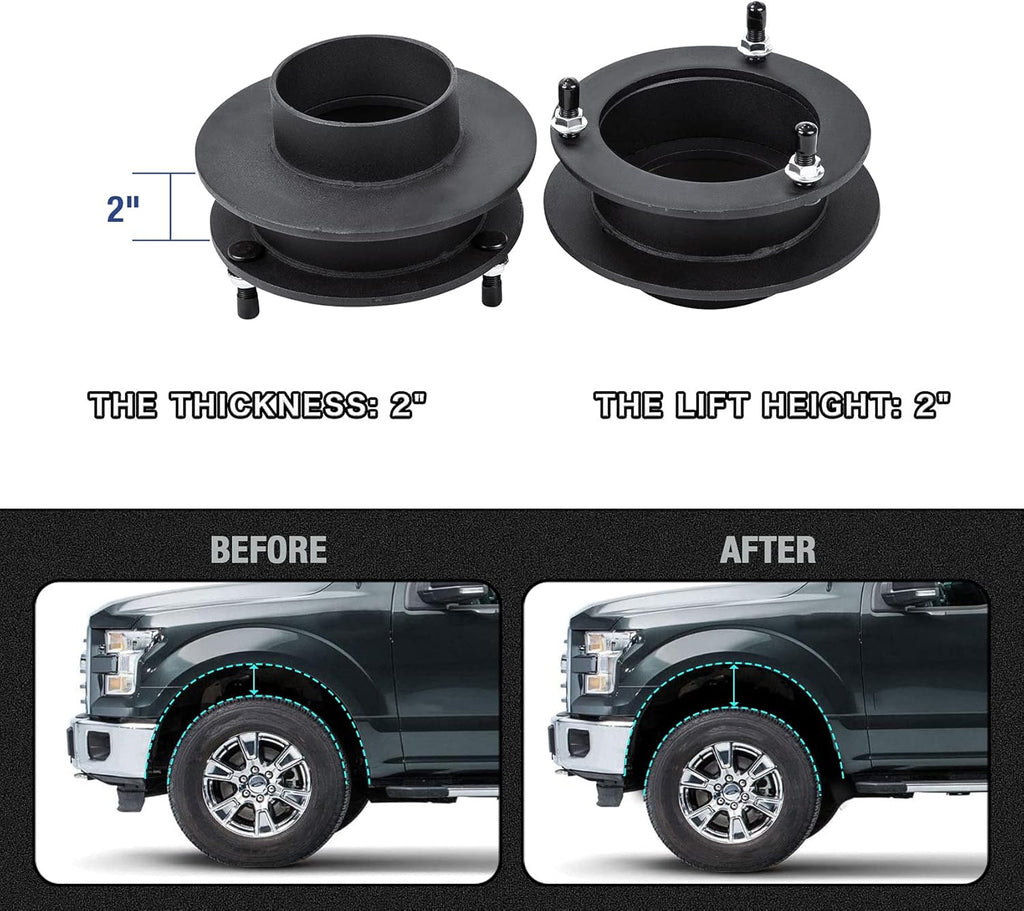 2 Front Leveling Lift Kits for 4WD Dodge Ram 1500 2500 3500 Trucks W311