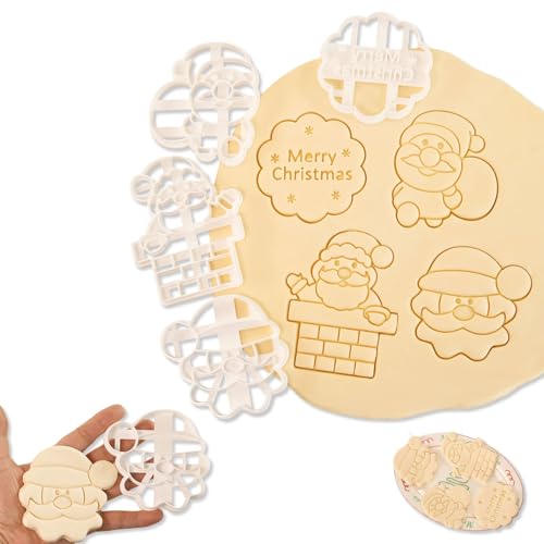 4 Pcs Large Gingerbread Man Cookie Cutter Set D8901