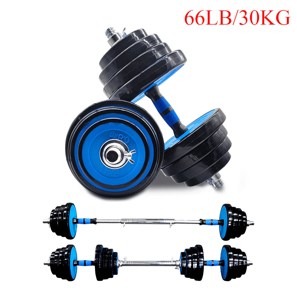 88 Lbs Adjustable Dumbbell Set with Connecting Rod S724936
