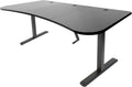 Height Adjustable 63 X 32 Inch Stand Up Desk with Black Table Top L505480