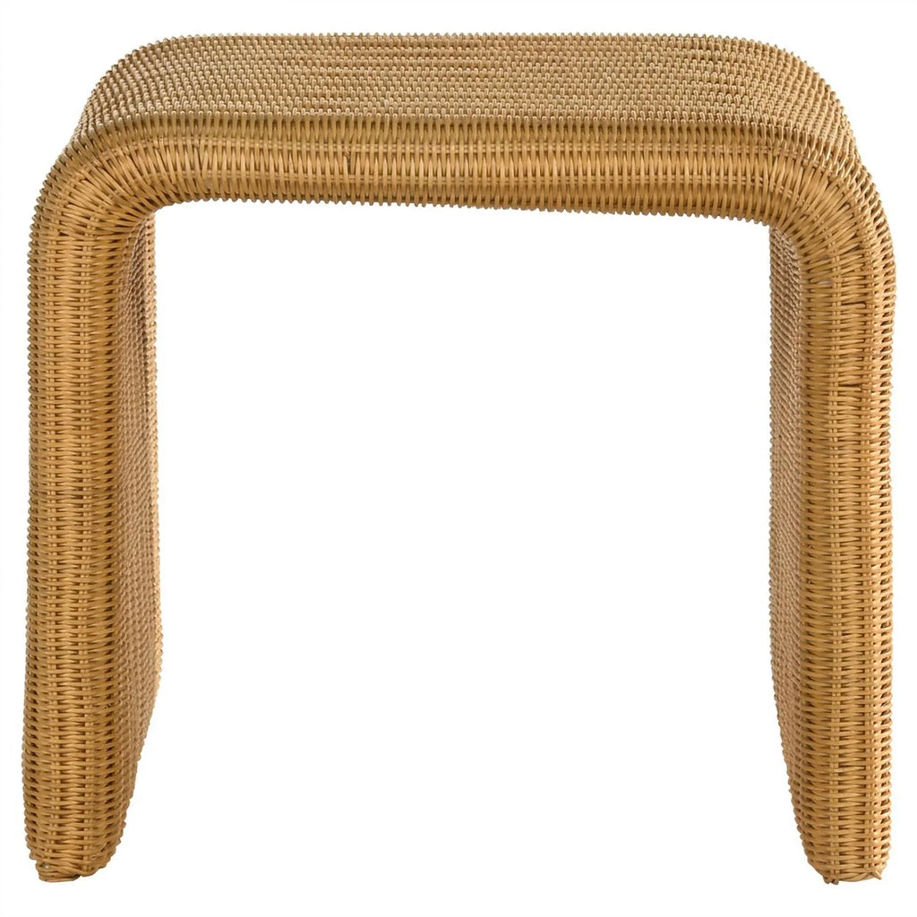 Square Coastal Rattan End Table X91155