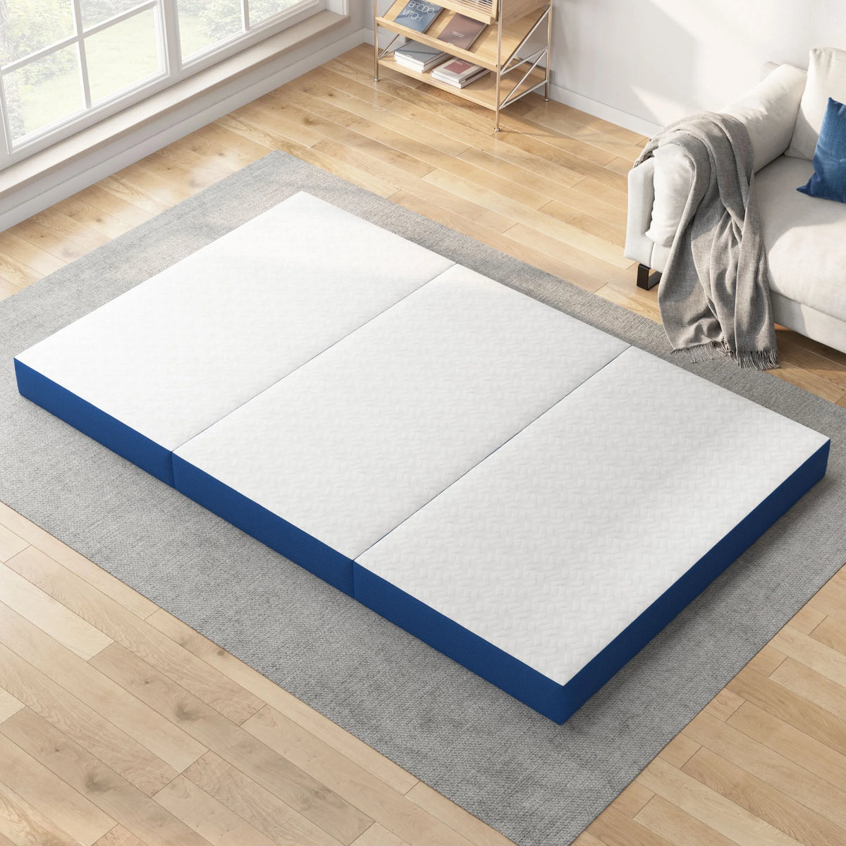 Twin Size Memory Foam Tri-Fold Mattress C14786