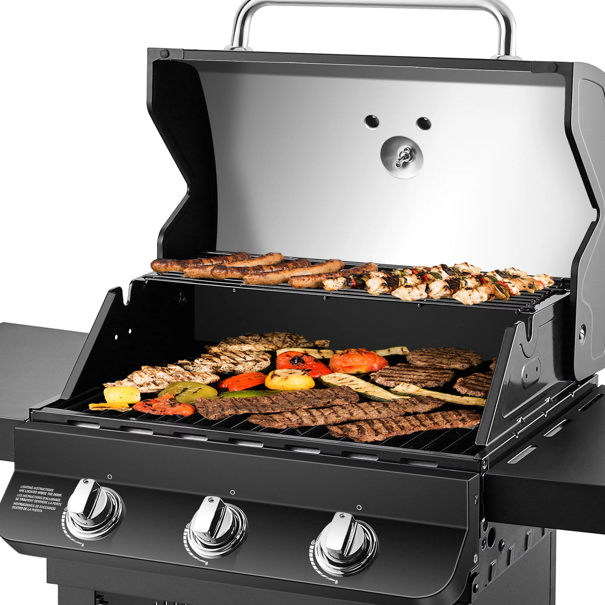 3 Burner Natural Gas Outdoor Grill Black C766706
