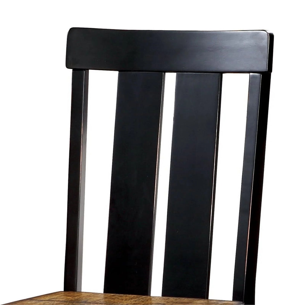 Black Wood Dining Chair Set of 2 M3814