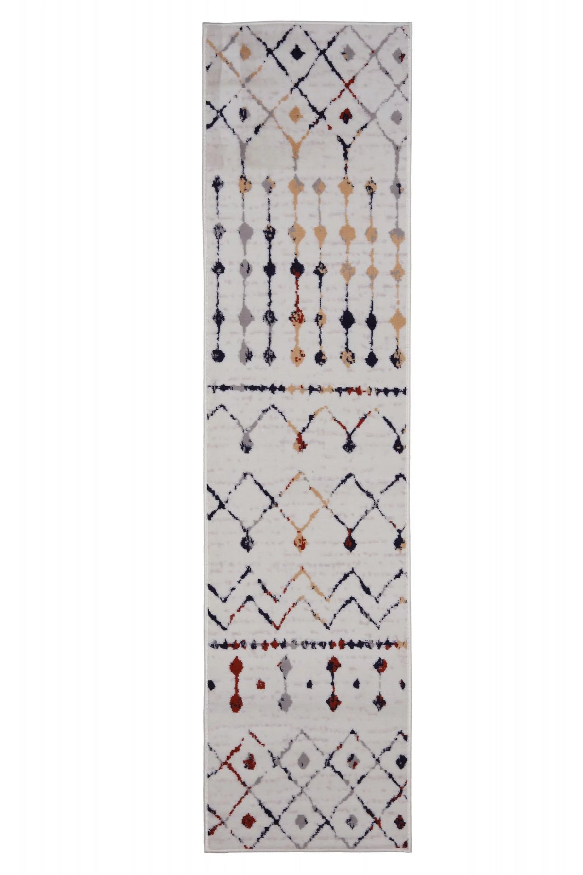 Ivory 2 ft. x 8 ft. Moroccan Style Area Rug A509