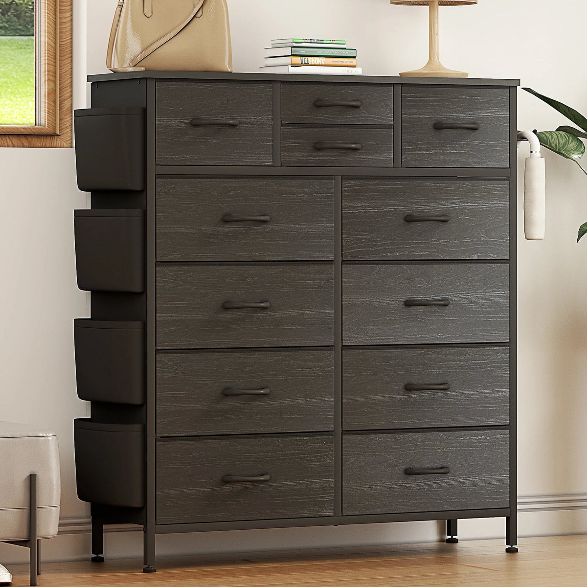 12 Drawer Fabric Dresser I30035