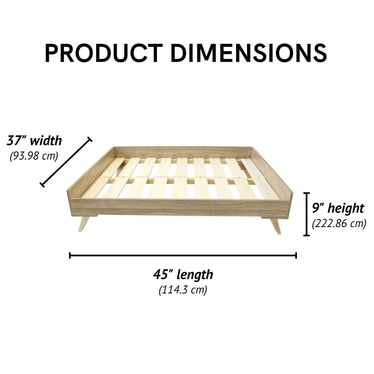 Raised Wooden Dog Bed Frame N40598