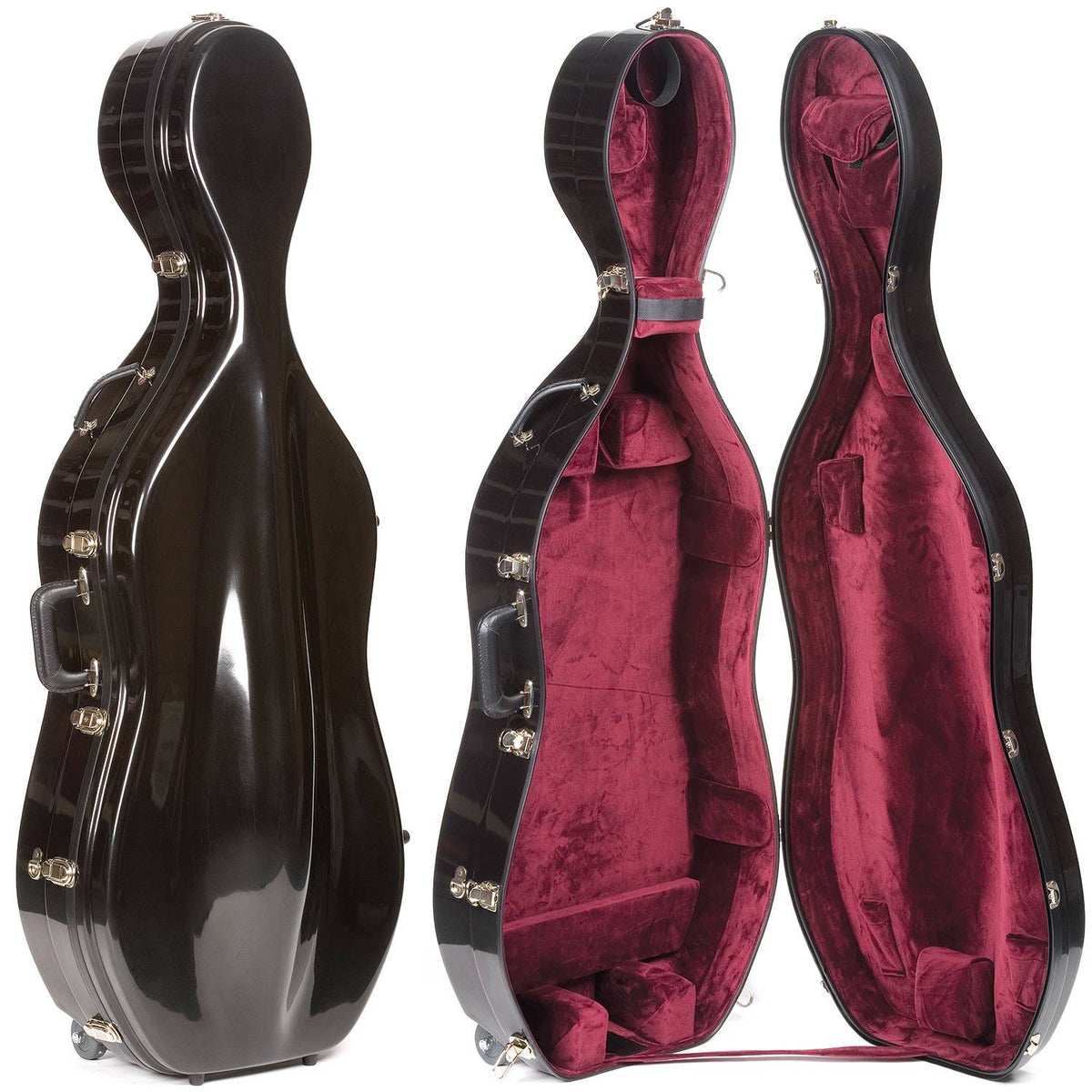 Black Fiberglass 4/4 Cello Case I118853