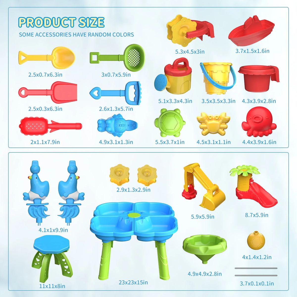 4 in 1 Sand and Water Play Table D100