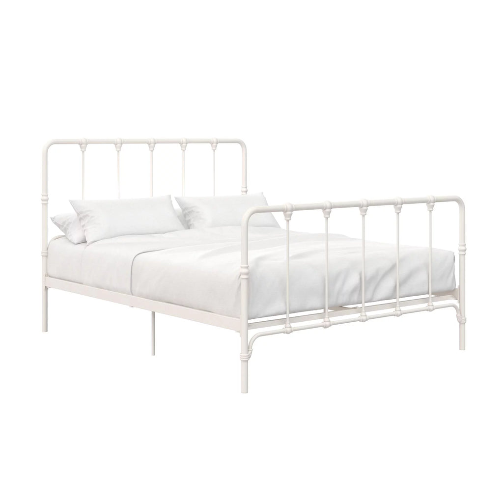 King Gray Metal Bed Z663