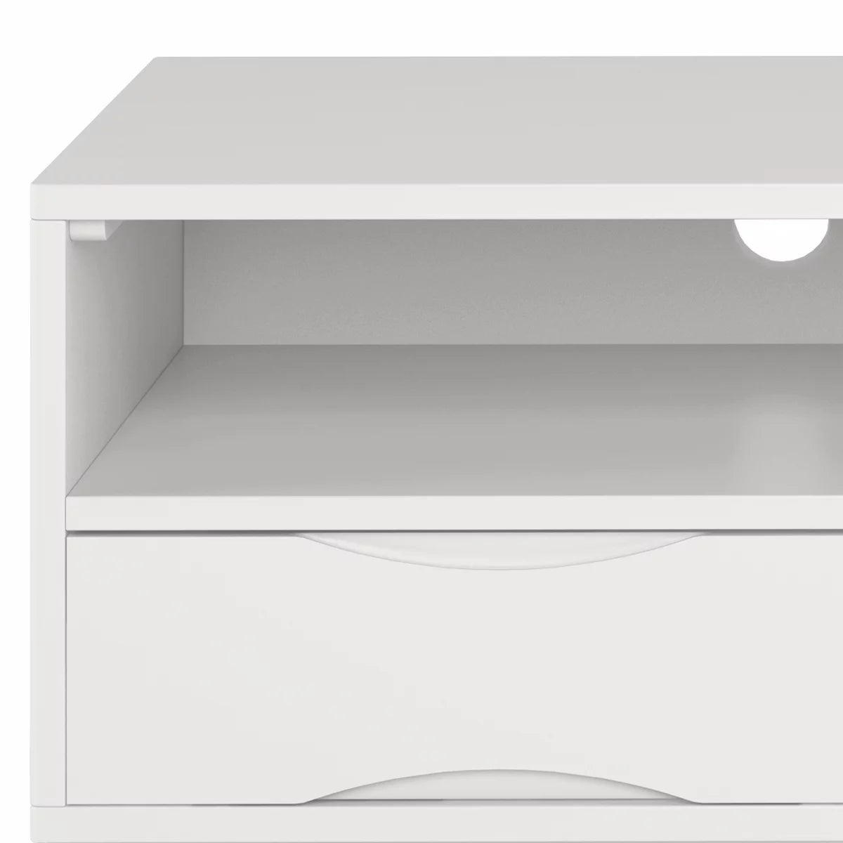 White 60 inch TV Media Stand X350