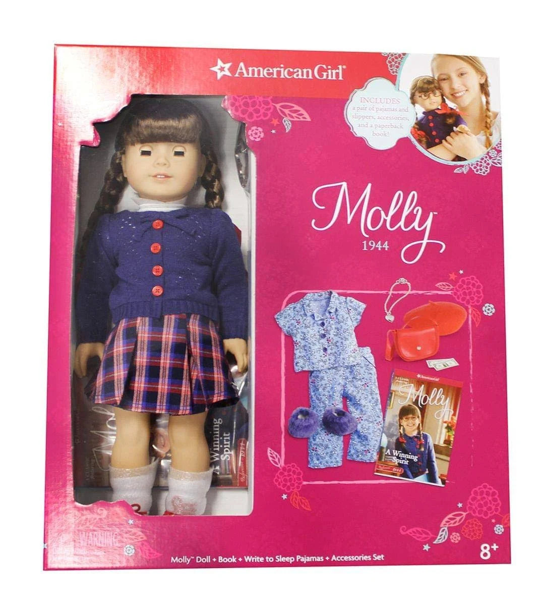 18-inch Doll + PJ Set + Book N9991