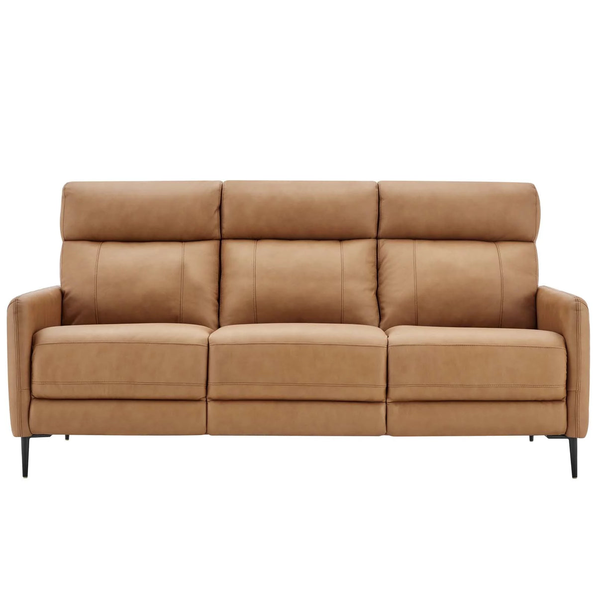 Tan Leather Sofa Y351076
