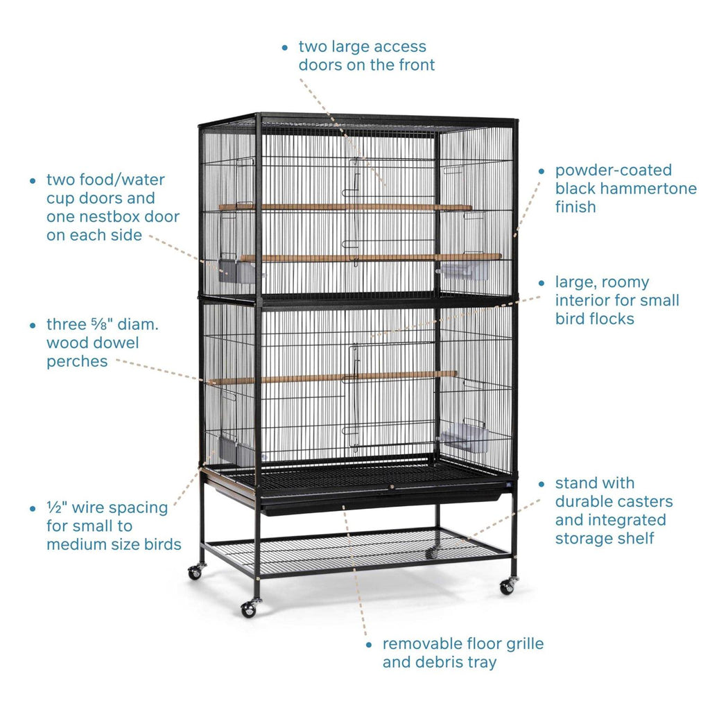 Wrought Iron Flight Cage with Stand X220