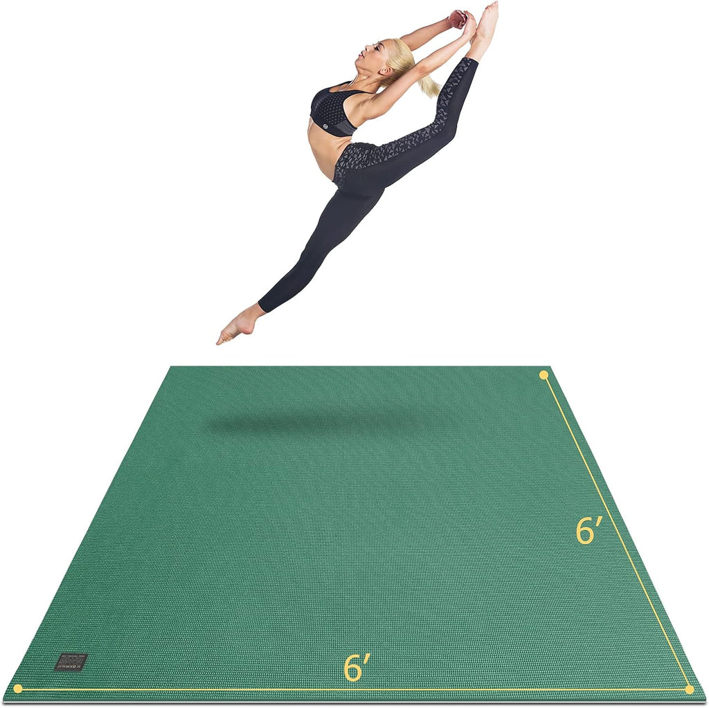 6'x6'x7mm Non-Slip Thick Yoga Mat A286557
