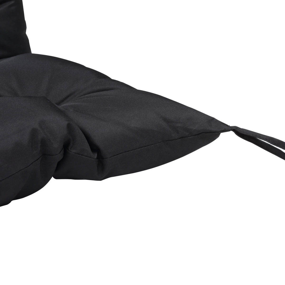 Black 3 Seater Outdoor Bench Swing Chair Replacement Cushions F636768