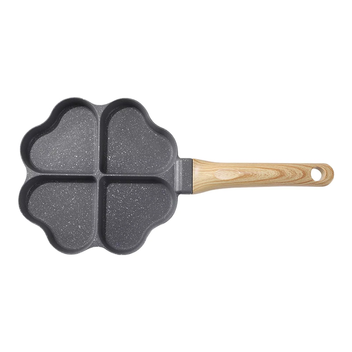 Black 4 Holes Egg Frying Pan D9479