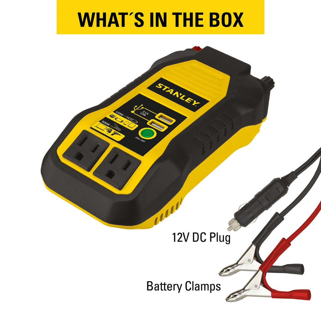 500 W Portable Power Inverter 120 Volt Q100582