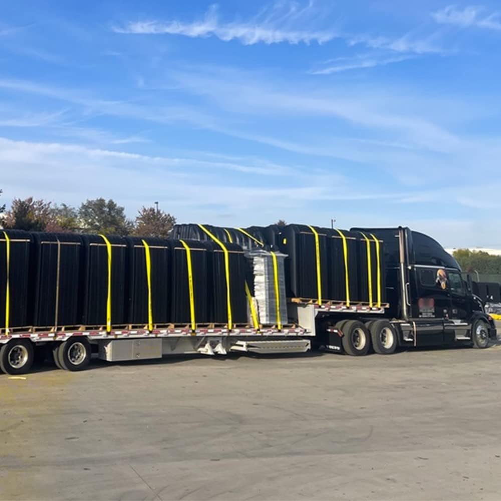 10 Winch Straps, 4 x30' Flatbed Trailer Tie Downs with Flat Hooks M361